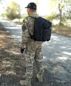 Тактичний військовий рюкзак Tactic армійський рюкзак 25 літрів Чорний (ta25-black) - зображення 3
