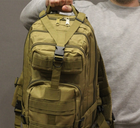 Тактический военный рюкзак Tactic армейский рюкзак 25 литров Койот (ta25-coyote) - изображение 4