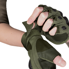 CamoTec перчатки Air Tac Shot Olivе, военные перчатки олива, перчатки армейские открытые, перчатки беспалые - изображение 3