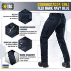 M-Tac брюки Conquistador Gen I Flex Dark Navy Blue 38/34 - изображение 4
