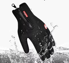Перчатки для военных теплые на флисе плотные водоотталкивающие Black XL - изображение 4