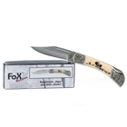 Нож складной Fox Outdoor «Jäger» с орнаментом Белый - изображение 7