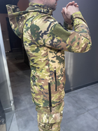 Куртка теплая флисовая тактическая Squad Softshell Мультикам M - изображение 10