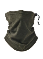 Зимний флисовый шарф бафф универсальный / хомут / тактическая шапка для ЗСУ 9019 OnePro Хаки 67484 - изображение 2