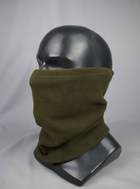 Зимовий флісовий шарф баф універсальний / хомут / тактична шапка для ЗСУ 9019 OnePro Хакі 67484 - зображення 10