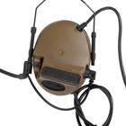 Активна гарнітура Peltor Сomtac III headset DUAL з кріпленнями на рейки шолома (Б/У) - изображение 2