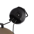Активна гарнітура Peltor Сomtac III headset DUAL з кріпленнями на рейки шолома (Б/У) - зображення 5