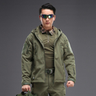 Тактична куртка Pave Hawk PLY-6 Green XL військова холодостійка на флісовій підкладці taktical - зображення 4