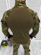 Убакс стрейч Тактична сорочка з довгим рукавом LOGOS мультикам темний 2ХL - зображення 2