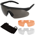 Очки баллистические солнцезащитные Раптор SAFETY GOGGLES SWISS EYE® RAPTOR Черные - изображение 1