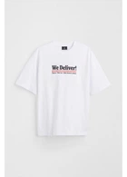 Футболка H&M XS Белый 1034065_пица_13