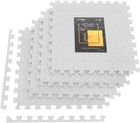 Мат-пазл (ласточкин хвост) Cornix Mat Puzzle EVA 120 x 120 x 1 см Белый (XR-0233)