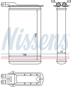 Радіатор пічки Nissens (71942)
