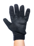 Тактические полнопалые перчатки (велоперчатки, мотоперчатки) Eagle Tactical ET-12 Black Размер М - изображение 3