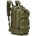 Тактический штурмовой рюкзак Lesko M07G 45л зеленый - изображение 1