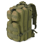 Тактический штурмовой рюкзак Lesko M07G 45л зеленый - изображение 2
