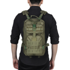 Тактический штурмовой рюкзак Lesko M07G 45л зеленый - изображение 8