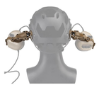 Кріплення адаптер чебурашка на шолом для навушників Impact Sport, Earmor, Walker`s, Peltor (Coyote) - зображення 4