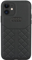 Etui plecki Audi Genuine Leather do Apple iPhone 11 Black (6955250224802) - obraz 1