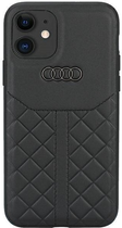 Etui plecki Audi Genuine Leather do Apple iPhone 12/12 Pro Black (6955250224420) - obraz 1