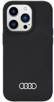 Etui plecki Audi Silicone Case do Apple iPhone 14 Pro Black (6955250225274) - obraz 1
