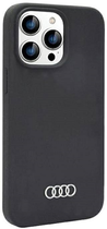 Etui plecki Audi Silicone Case do Apple iPhone 14 Pro Max Black (6955250225854) - obraz 1