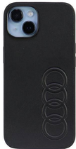 Etui plecki Audi Synthetic Leather do Apple iPhone 14 Black (6955250226370) - obraz 1