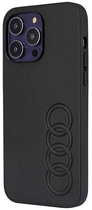 Etui plecki Audi Synthetic Leather do Apple iPhone 14 Pro Max Black (6955250226400) - obraz 2