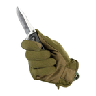 Тактичні військові рукавички M-Tac Scout Tactical Mk.2 Olive захисні рукавиці закриті пальці олива зимові - зображення 3