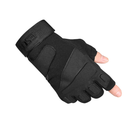 Перчатки тактические беспалые Lesko E302 Black M для военнослужащих без пальцев армейские - изображение 4