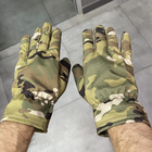 Перчатки зимние пальцевые, Мультикам, размер L, подкладка флис, тактические перчатки зимние - изображение 3