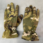 Перчатки зимние пальцевые, Мультикам, размер L, подкладка флис, тактические перчатки зимние - изображение 5