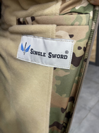 Куртка тактическая зимняя Softshell Single Sword Мультикам XL - изображение 8