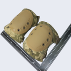 Комплект тактических штурмовых быстросъёмных налокотников и наколенников UMA Equipment М16 пиксель - изображение 5