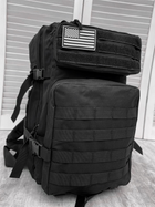 Тактический штурмовой рюкзак black U.S.A 45 LUX ml847 - изображение 4