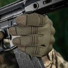 Тактичні рукавиці повнопалі із захистом Olive L - изображение 11