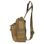 Рюкзак тактический на одно плечо AOKALI Outdoor B14 6L Sand - изображение 5