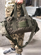 Універсальна тактична військова сумка MIL-TEC® US Combat Parachute Cargo Small 25 л, ОРІГІНАЛ, олива - зображення 7