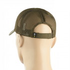 M-Tac бейсболка з липучкою та сіткою Flex ріп-стоп Dark Olive, військова кепка, бейсболка олива, військова літня - зображення 3