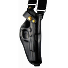Кобура Медан для Walther P38 оперативная кожаная формованная с синтетическим креплением вертикальная (1000 Walther P38 вертикальная) - изображение 2