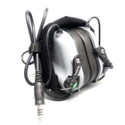 Тактичні активні навушники Earmor М32 + кріплення чебурашка OPS Core Сірий (Kali) - зображення 6