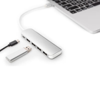Hub USB Digitus USB-C 4-port + PD Silver (4016032455653) - obraz 4