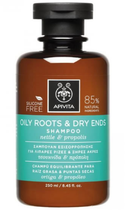 Шампунь для відновлення волосся Apivita Shampoo for Fat Roots and Dry Tips 250 мл (5201279071707)