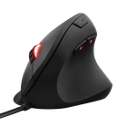 Миша Trust GXT 144 Rexx Ergonomic Vertical Gaming, Black, USB, оптична, 250 - 10000 dpi, 6 програмованих кнопок, кольорове підсвічування RGB, 1.8 м (22991)