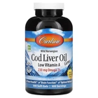Риб’ячий жир з печінки ріски, Cod Liver Oil Gems, Carlson Labs, 1000 мг, 300 капсул (CAR-01393)
