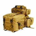 Тактический военный рюкзак с подсумками 53х35х22 см койот (backpack koyot123) - изображение 3