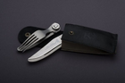 Нож карманный с вилкой Claude Dozorme Laguiole Liner в чохлі (8.60.010.91) - изображение 2