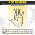 Зимові сенсорні тактичні рукавички M-Tac Soft Shell Coyote Розмір S - зображення 12