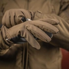 Тактические перчатки Soft Shell Thinsulate Coyote Brown Размер M (сенсорные, софтшелл, непромокаемые) - изображение 6