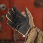Тактические перчатки Soft Shell Thinsulate Coyote Brown Размер L (сенсорные, софтшелл, непромокаемые) - изображение 9